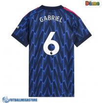 Fotballdrakt Dame Arsenal Gabriel Magalhaes #6 Bortedrakt 2025-26 Kortermet